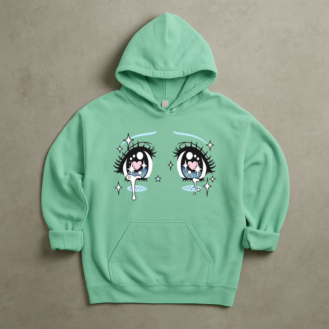 Anime Eyes Y2K Hoodie