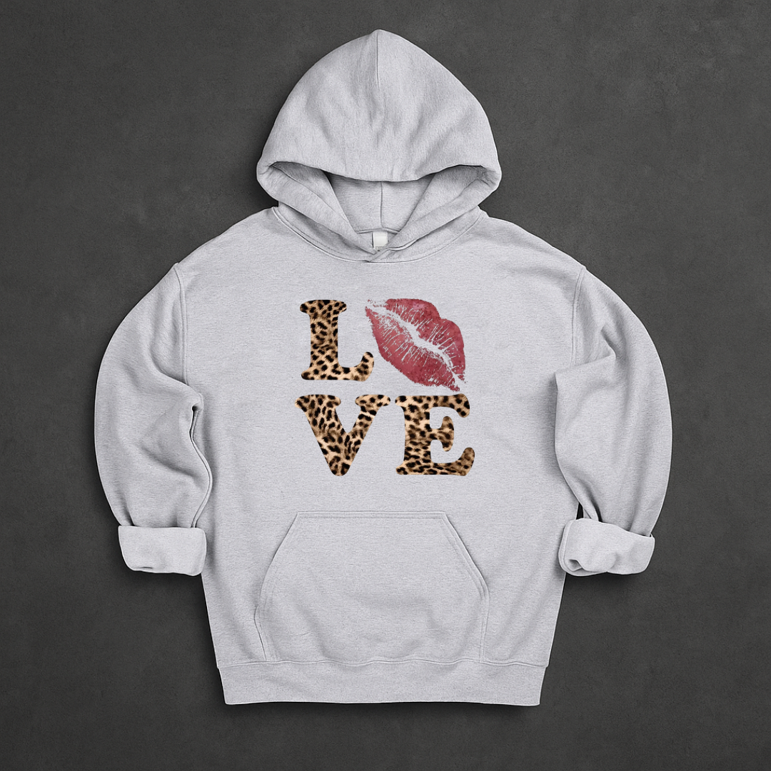 LOVE leopard Hoodie
