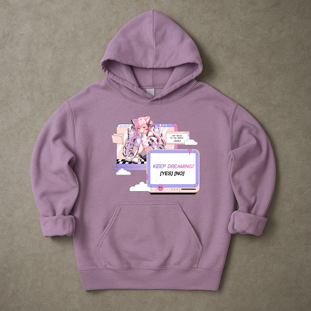 Keep Dreaming 80s Y2K Dreamcore Hoodie