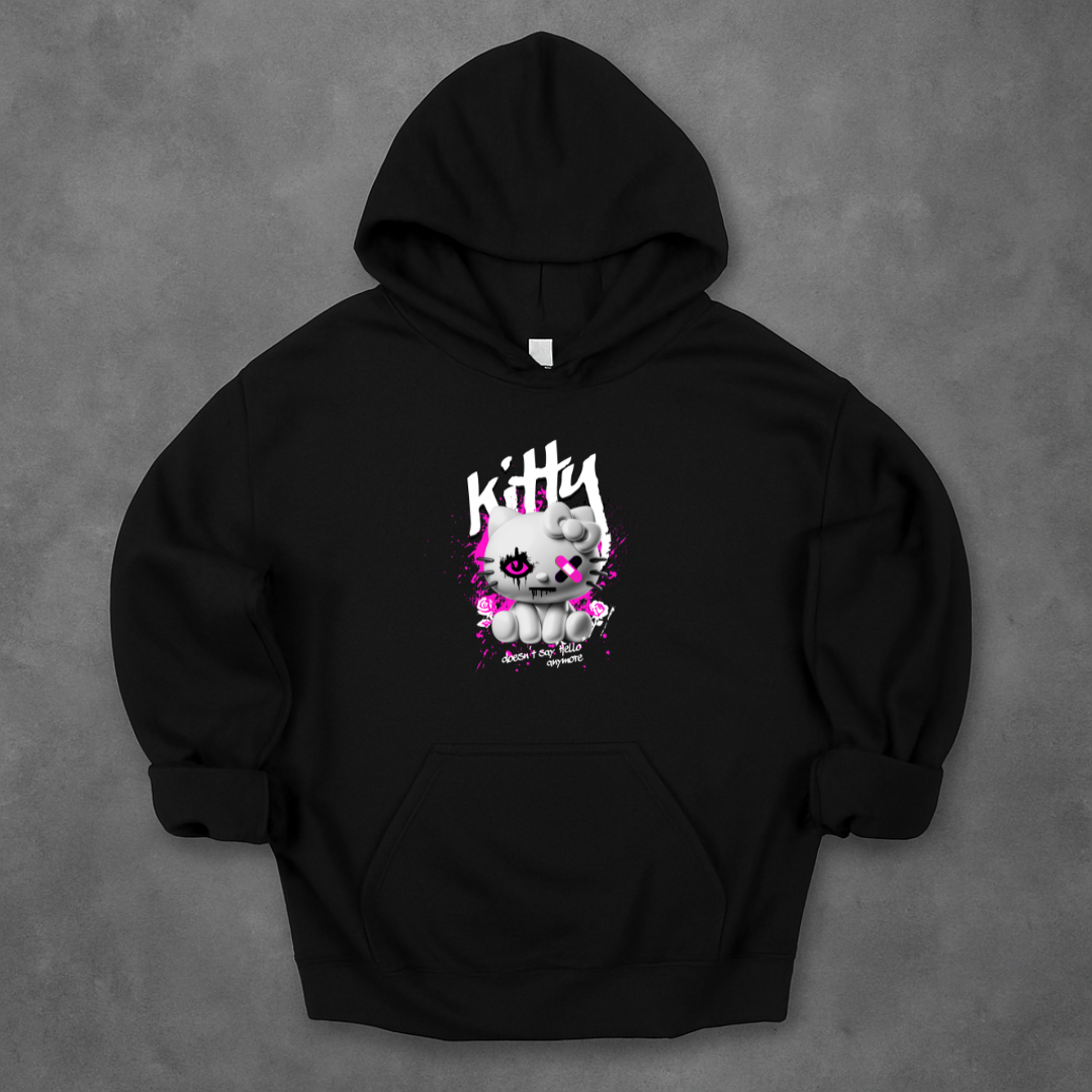 Kitty Doesn't Say Hello Anymore  Hoodie