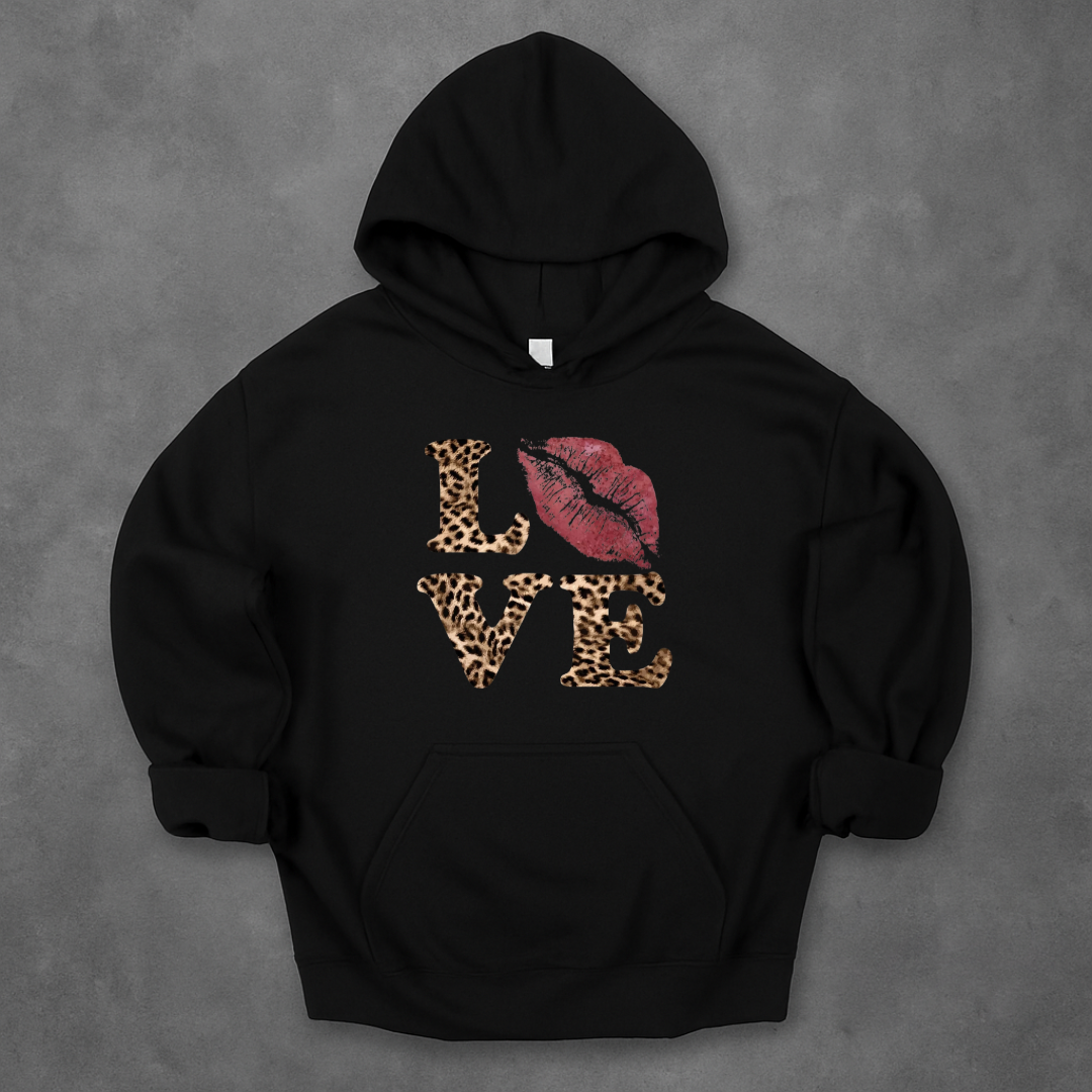 LOVE leopard Hoodie