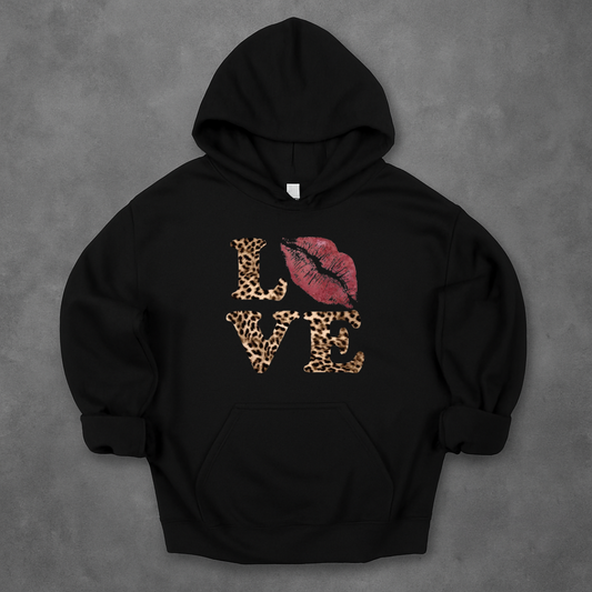 LOVE leopard Hoodie