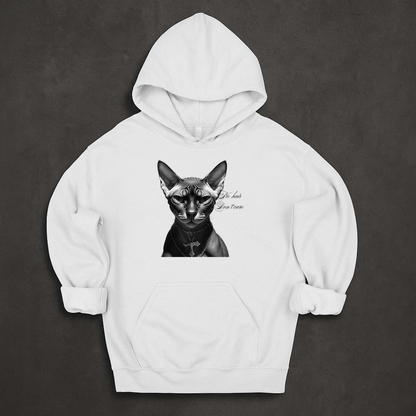 No Hair Don't Care , Funny and Gothic Sphynx Cat Hoodie