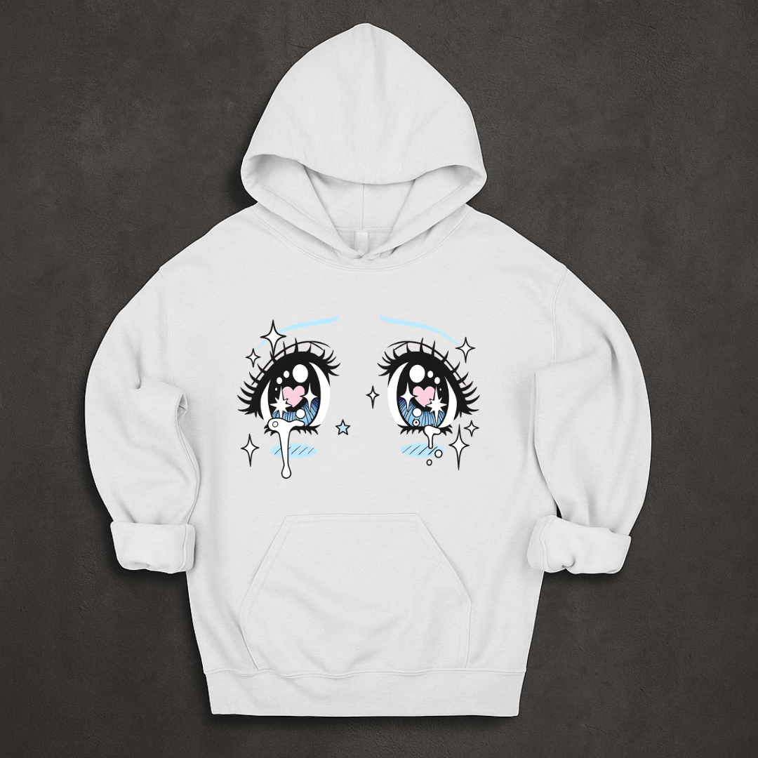 Anime Eyes Y2K Hoodie