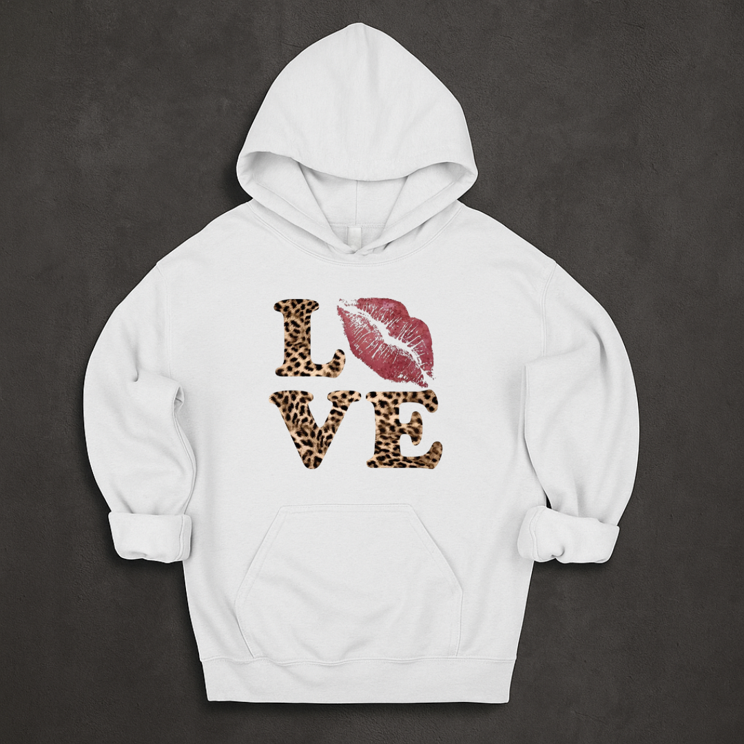 LOVE leopard Hoodie