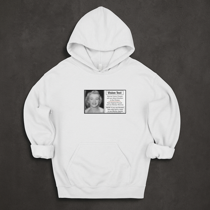 Einstein or Marilyn Monroe Vision Test Hoodie