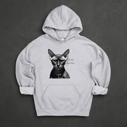 No Hair Don't Care , Funny and Gothic Sphynx Cat Hoodie