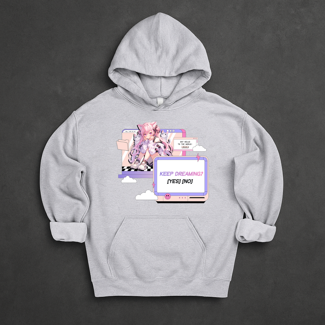 Keep Dreaming 80s Y2K Dreamcore Hoodie