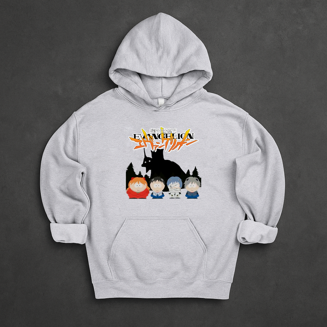 Neon Genesis Evangelion x South Park Hoodie