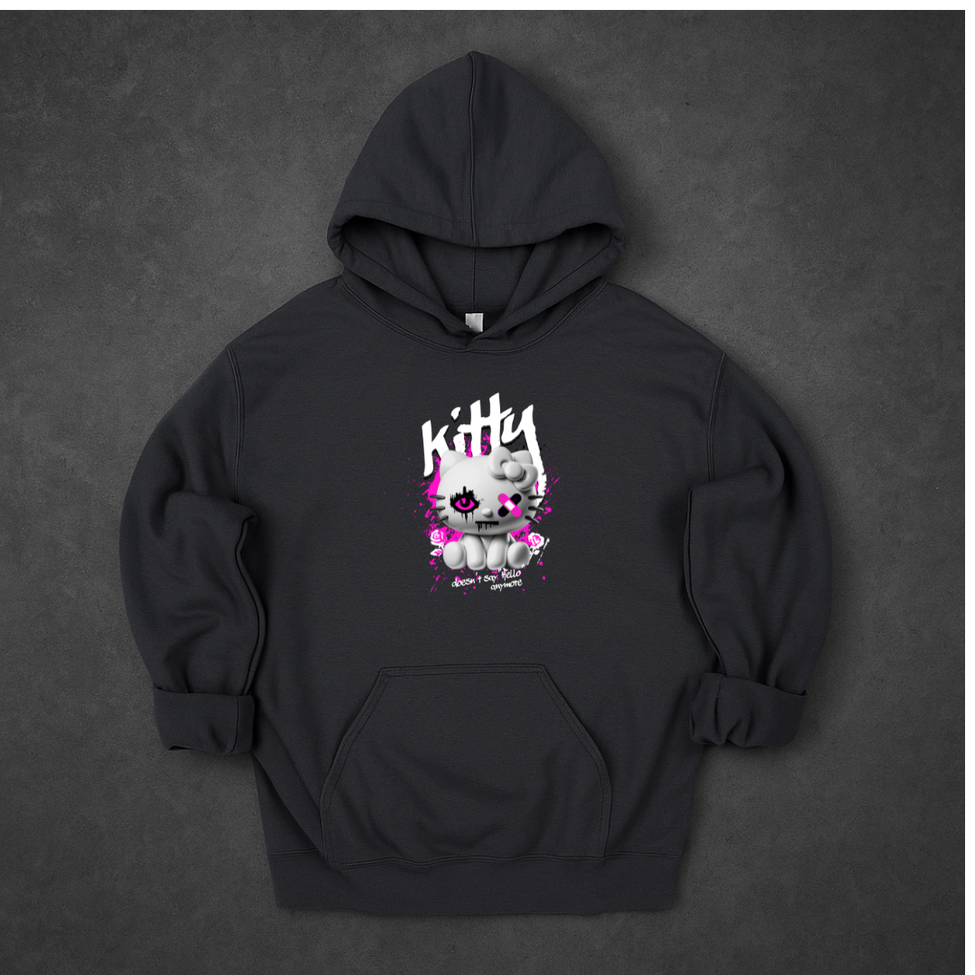 Kitty Doesn't Say Hello Anymore  Hoodie