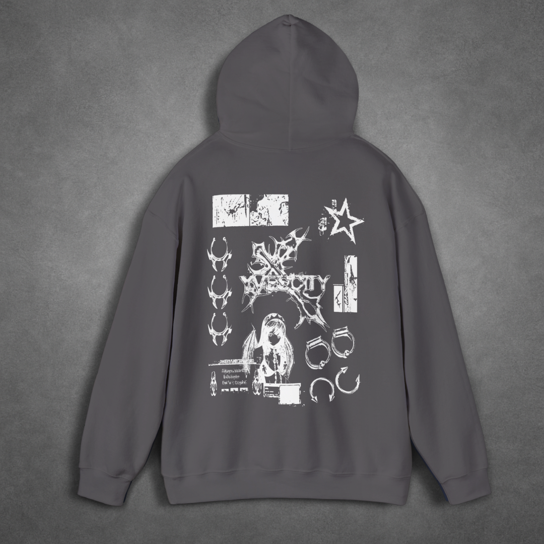 Biohazard Grungy Piercing  Hoodie