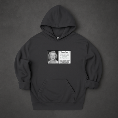 Einstein or Marilyn Monroe Vision Test Hoodie
