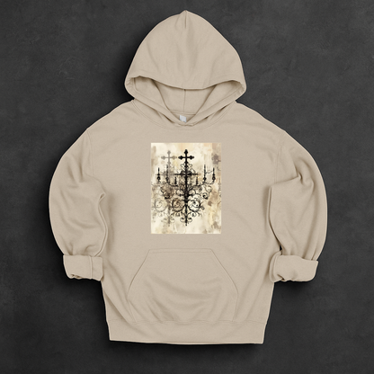Gothic Filigree Crosses Hoodie