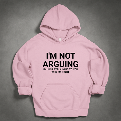 I'm Not Arguing I'm Just Explaining Why I'm Right Hoodie