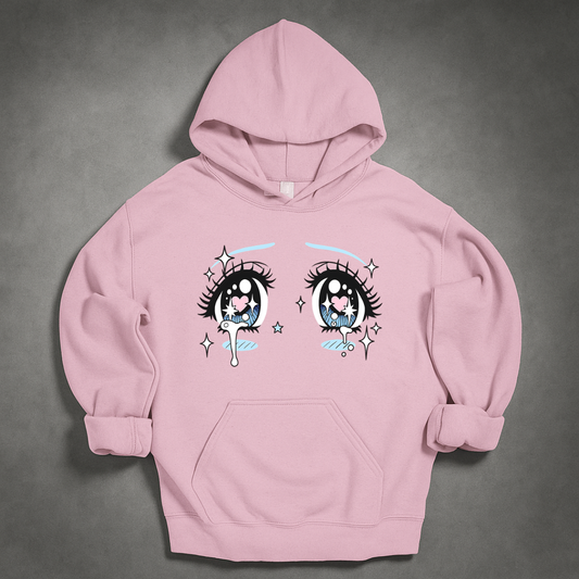 Anime Eyes Y2K Hoodie