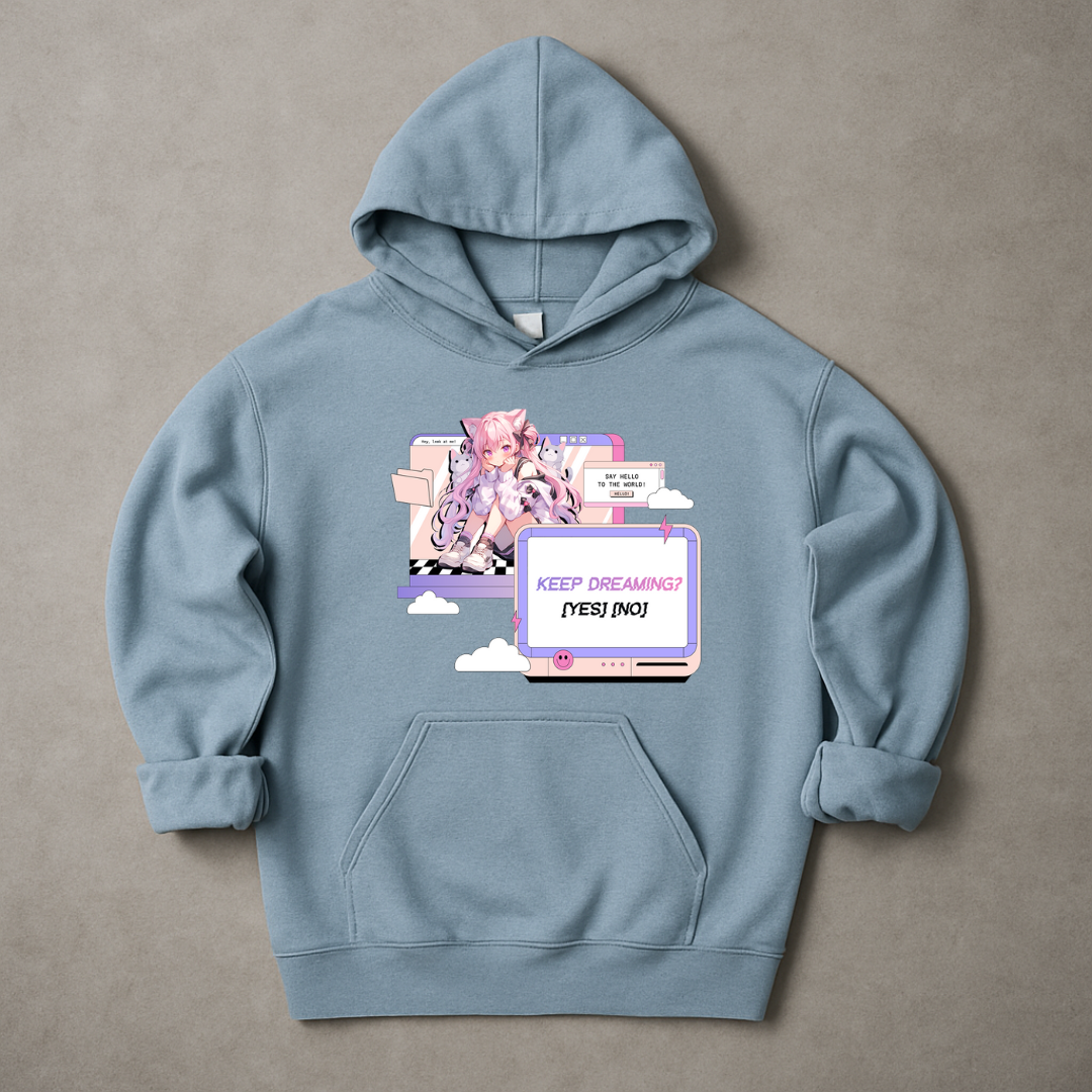 Keep Dreaming 80s Y2K Dreamcore Hoodie