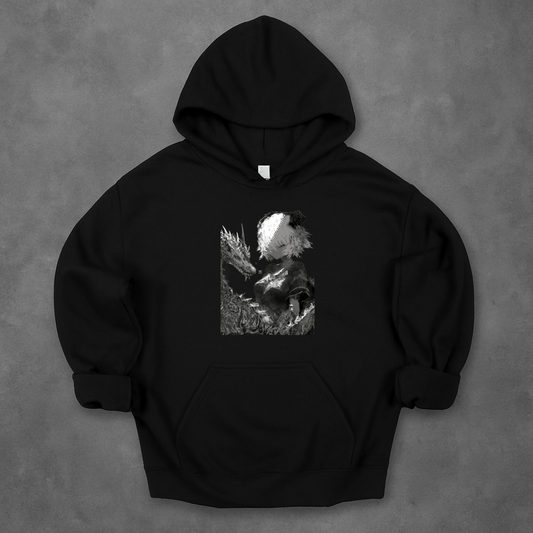Dragon and Anime Girl Hoodie